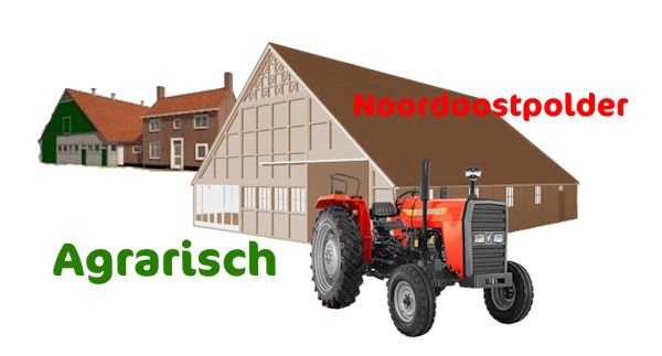 Boerderijen Noordoostpolder Schokbeton schuur