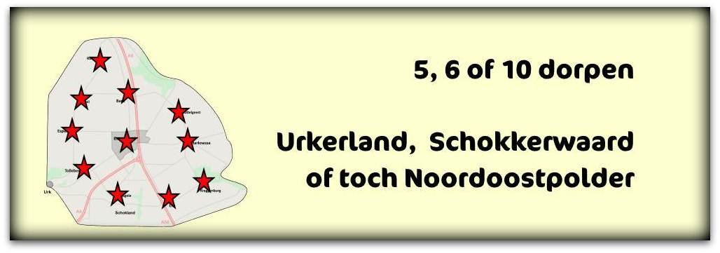 Urkerland Schokkerwaard tien dorpen