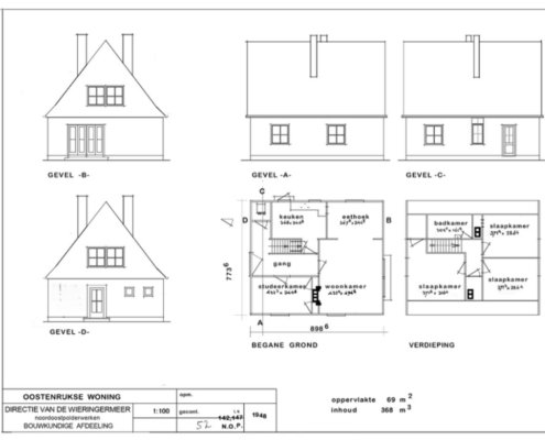 Oostenrijkse woning tekening