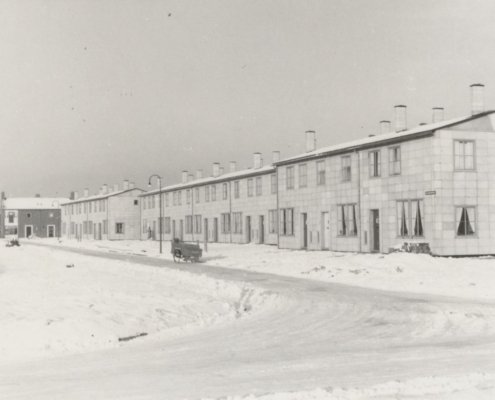 Montagewoningen aan de Rietzangerstraat 1950 1