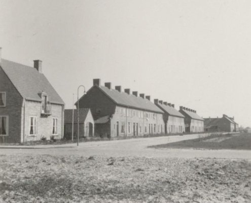 De Zeebiesstraat. Gezien vanuit het noorden 1950 2