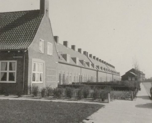 De Zeebiesstraat. Gezien vanuit het noorden 1950